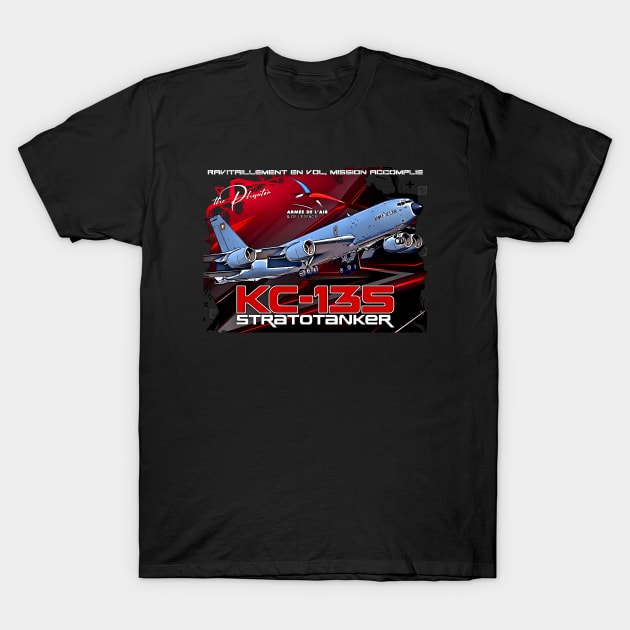 kc135 stratotanker French Air Force Aerial Refueling Aircraft T-Shirt by aeroloversclothing